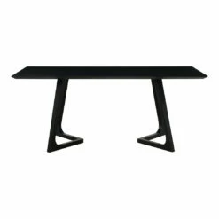 Moe's Home Collection Godenza Dining Table Rectangular Black Ash