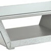 Outlet 😀 Ashley Furniture Fanmory - Silver Finish - Rectangular Cocktail Table 👏 2 Ashley Furniture Fanmory - Silver Finish - Rectangular Cocktail Table