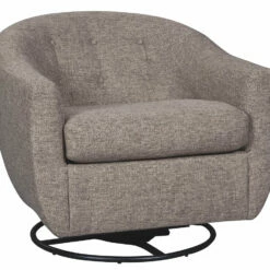 Ashley Furniture Upshur - Taupe - Swivel Glider Accent Chair