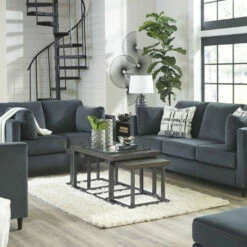 Signature Design By Ashley® Kennewick - Shadow - 2 Pc. - Chair With Ottoman Chair & Ottoman Sets