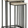 Ashley Furniture Tables Cainthorne - Distressed White/black - Accent Table (3/cn)