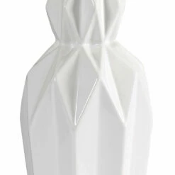 Uttermost Cabret Gloss White Ceramic Table Lamp Accessories