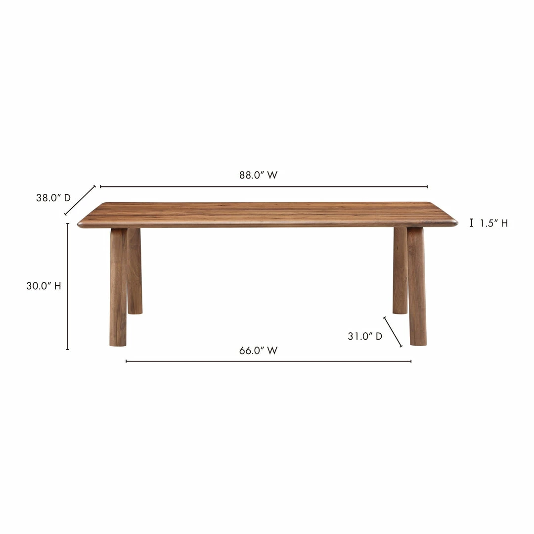 Cheap ๐ Moe's Home Collection Malibu Dining Table Walnut Tables ๐ 4 Moe's Home Collection Malibu Dining Table Walnut Tables