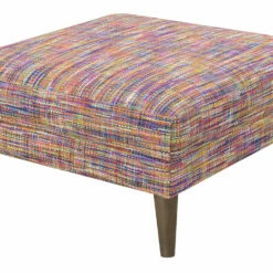 Emerald Home Jax Ottoman, Festive Multicolor Ottomans