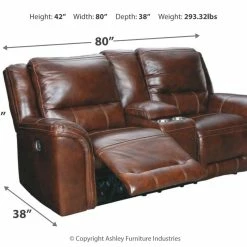 Best Sale ✔️ Ashley Furniture Reclining Furniture Catanzaro - PWR REC Loveseat/CON/ADJ HDRST 🔔 12 Ashley Furniture Reclining Furniture Catanzaro - PWR REC Loveseat/CON/ADJ HDRST