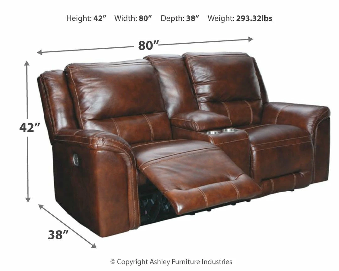 Best Sale ✔️ Ashley Furniture Reclining Furniture Catanzaro - PWR REC Loveseat/CON/ADJ HDRST 🔔 6 Ashley Furniture Reclining Furniture Catanzaro - PWR REC Loveseat/CON/ADJ HDRST
