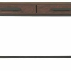 Ashley Furniture Horatio - Warm Brown/gunmetal - Home Office Small Desk Desks
