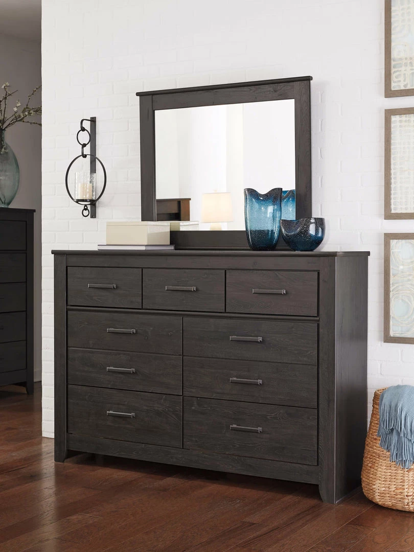 Top 10 ✨ Signature Design By Ashley® Brinxton - Charcoal - 👗 Dresser, Mirror, Panel Headboard 🎉 4 Signature Design By Ashley® Brinxton - Charcoal - Dresser, Mirror, Panel Headboard
