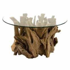 Uttermost Driftwood Glass Top Cocktail Table Tables