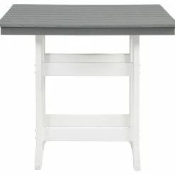 Ashley Furniture Tables Transville - Gray/white - Square Counter Tbl W/umb Opt