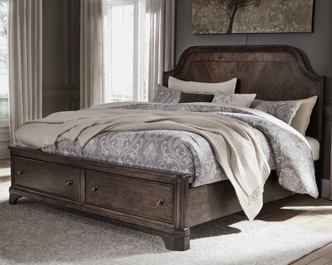 Best Pirce ⌛ Signature Design By Ashley® Bedroom Sets Adinton - Brown - 5 Pc. - 👗 Dresser, Mirror, California King Panel Bed With 2 Storage Drawers 👏 4 Signature Design By Ashley® Bedroom Sets Adinton - Brown - 5 Pc. - Dresser, Mirror, California King Panel Bed With 2 Storage Drawers