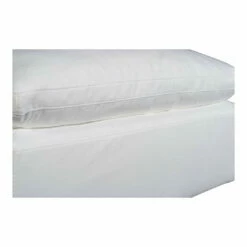 Moe's Home Collection Terra Condo Ottoman Livesmart Fabric Cream