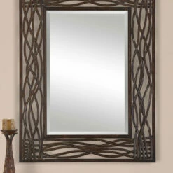 Accessories Uttermost Dorigrass Brown Metal Mirror