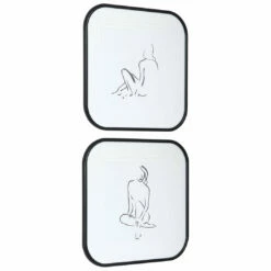 Accessories Uttermost Feminine Sketch Framed Prints, S/2