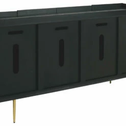 Ashley Furniture Cabinets Brentburn - Black/gold Finish - Accent Cabinet