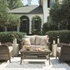 Signature Design By Ashley® Outdoor Sets Clear Ridge - Light Brown - 3 Pc. - Lounge Set