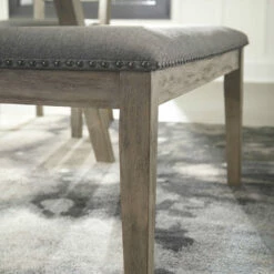 Ashley Furniture Aldwin - Dark Gray - Upholstered Bench