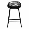 Moe's Home Collection Piazza Outdoor Counter Stool Black-m2 Stools