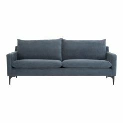 Moe's Home Collection Paris Sofa Blue Sofas