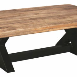 Ashley Furniture Tables Wesling - Light Brown - Rectangular Cocktail Table