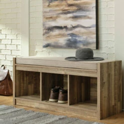 Top 10 ⭐ Signature Design By Ashley® Gerdanet - Bench With Open Storages Benches 🥰 21 Signature Design By Ashley® Gerdanet - Bench With Open Storages Benches