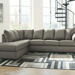 Signature Design By Ashley® Sectionals Darcy - Left Arm Facing Corner Chaise, Right Arm Facing Sofa Sectional