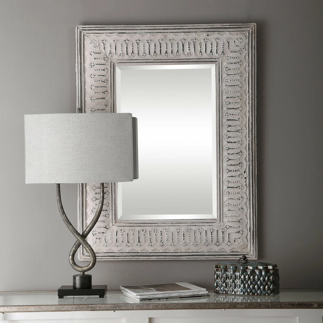 Promo 👍 Accessories Uttermost Argenton Aged Gray Rectangle Mirror 😀 4 Accessories Uttermost Argenton Aged Gray Rectangle Mirror