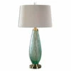 Accessories Uttermost Lenado Sea Green Glass Table Lamp