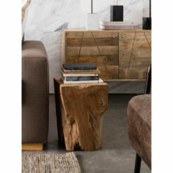 Moe's Home Collection Natural Teak Wood End Table