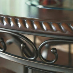 Ashley Furniture Glambrey - Dark Brown - Round Dining Room Table