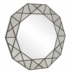 Uttermost Manarola Decagon Shaped Mirror