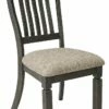 Outlet 💯 Ashley Furniture Tyler - Black/grayish Brown - Dining Uph Side Chair (2/cn) - Slatback ⭐ 1 Ashley Furniture Tyler - Black/grayish Brown - Dining Uph Side Chair (2/cn) - Slatback