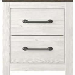 Signature Design By Ashley® Nightstands Gerridan - White/gray - Two Drawer Night Stand
