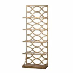 Bookcases Uttermost Lashaya Gold Etagere