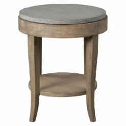 Tables Uttermost Deka Round Side Table