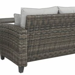 Ashley Furniture Cloverbrooke - Gray - Sofa/chairs/table Set (4/cn) Outdoor Sets