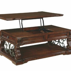 Ashley Furniture Alymere - Rustic Brown - Lift Top Cocktail Table