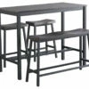 Signature Design By Ashley® Playden - Black/brown - Rect Drm Counter Tbl Set(4/cn) Dining Room Sets