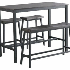 Signature Design By Ashley® Playden - Black/brown - Rect Drm Counter Tbl Set(4/cn) Dining Room Sets