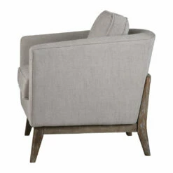 Uttermost Varner Beige Linen Accent Chair