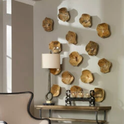 Uttermost Tamarine Wood Wall Art S/3