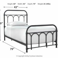 Cheapest 😉 Ashley Furniture Nashburg - Patterned - Metal HDBD/FTBD/Rails 🔥 14 Ashley Furniture Nashburg - Patterned - Metal HDBD/FTBD/Rails