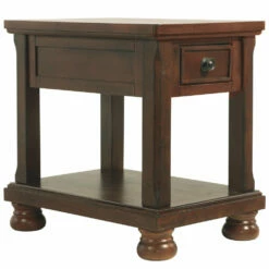 Ashley Furniture Tables Porter - Rustic Brown - Chair Side End Table