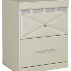 Ashley Furniture Dreamur - Champagne - Two Drawer Night Stand Nightstands