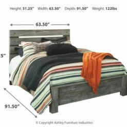 Signature Design By Ashley® Beds Cazenfeld - Black/Gray - Panel Bed