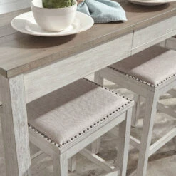 Ashley Furniture Skempton - White - Rect Drm Counter Tbl Set(4/cn) Dining Room Sets