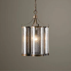 Uttermost Croydon 1 Light Mercury Glass Pendant