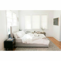 Moe's Home Collection Belle Storage Bed Queen Sand Beds