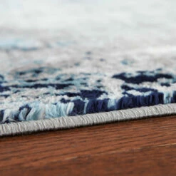 Ashley Furniture Leonelle - Cream/blue/gray - Medium Rug Accessories