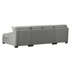 Emerald Home Analiese U-shaped Sectional Linen Gray Sectional Pieces